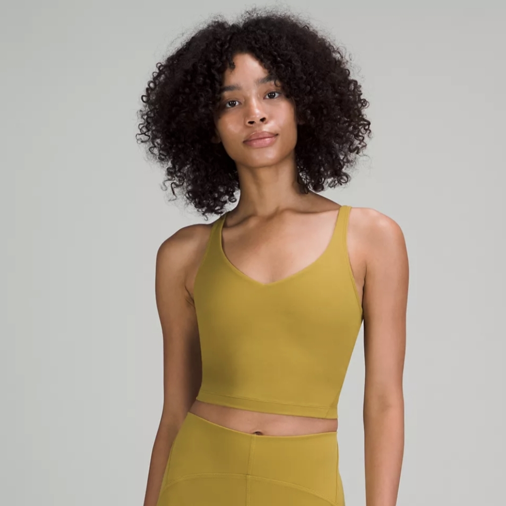 Lululemon Align cropped tank in Auric Gold size 6 NWT